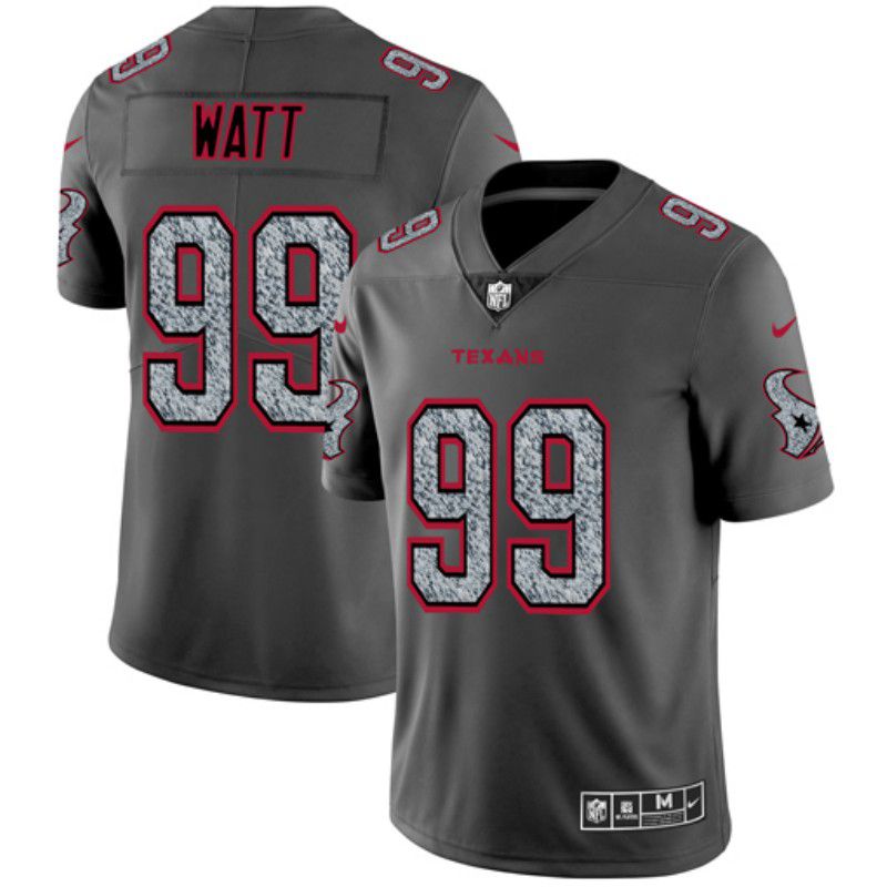 Men Houston Texans #99 Watt Nike Teams Gray Fashion Static Limited NFL Jerseys